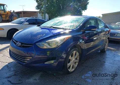 2012 Hyundai Elantra Limited z USA, uszkodzony, nr VIN 5NPDH4AE9CH093975